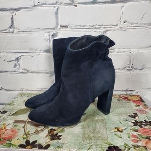Dior Blue Suede Ankle Boots